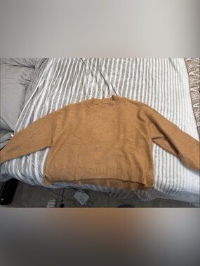 American Eagle Outfitters Women’s Crewneck Sweater - Camel Brown